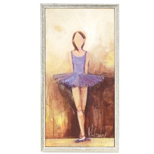 6421Pp Purple Ballerina Mini Canvas